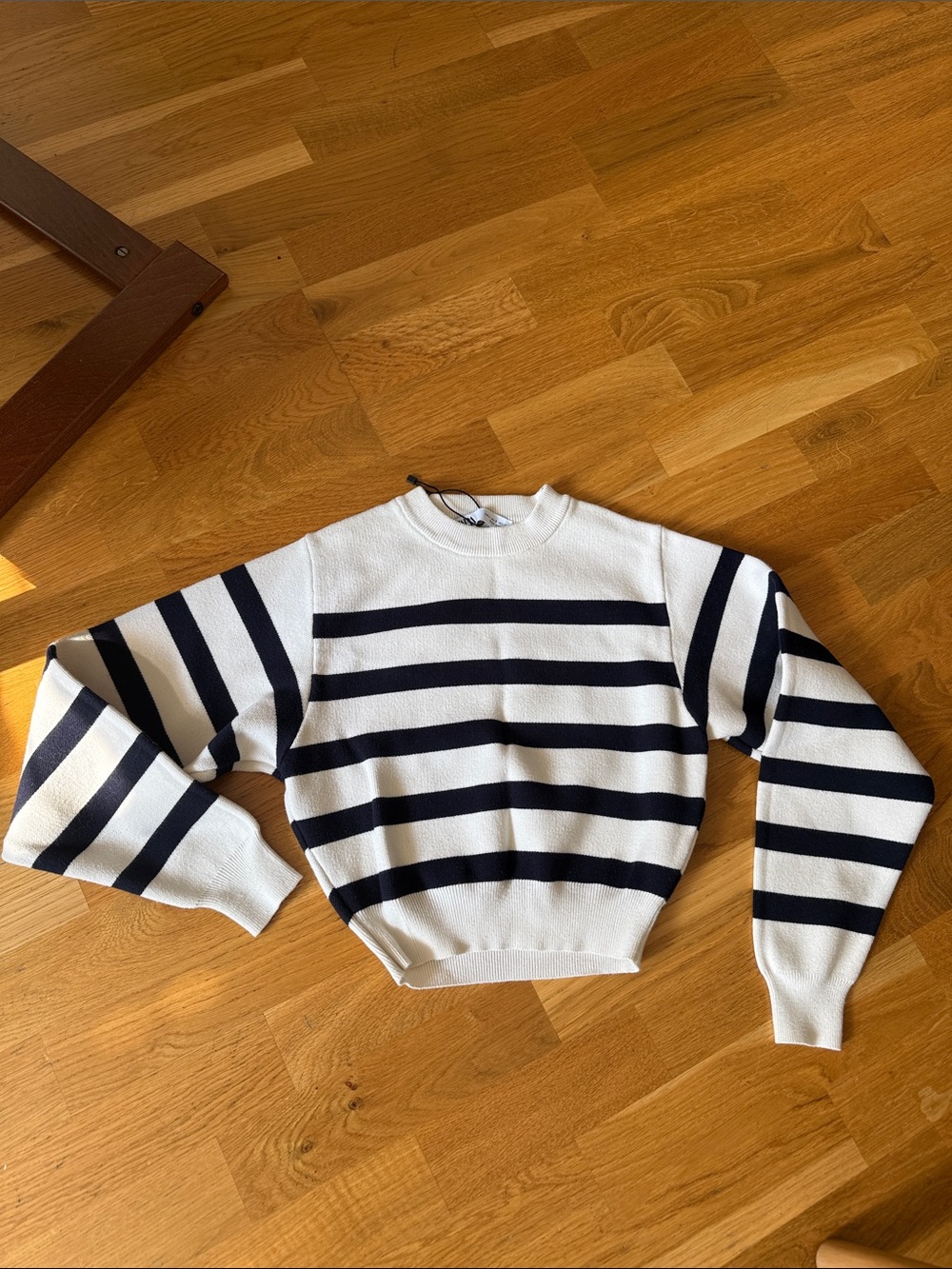 Zara cropped knit sweater